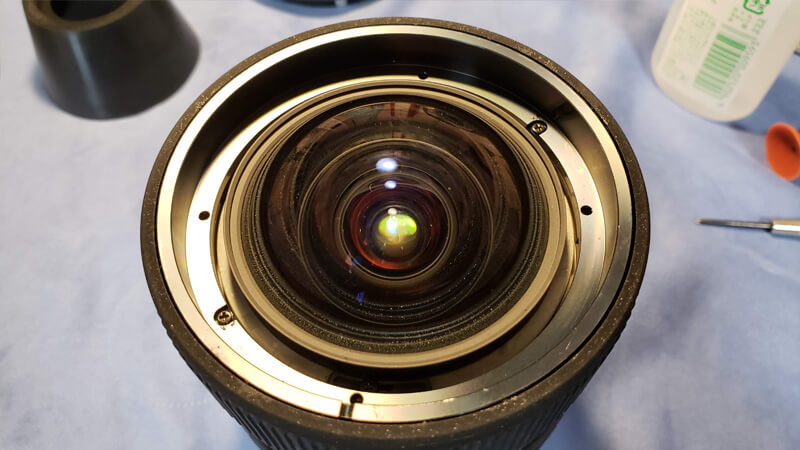 超広角レンズの塵、カビ、ホコリを分解清掃する Sigma 12-24mm F4.5-5.6 EX DG HSM
